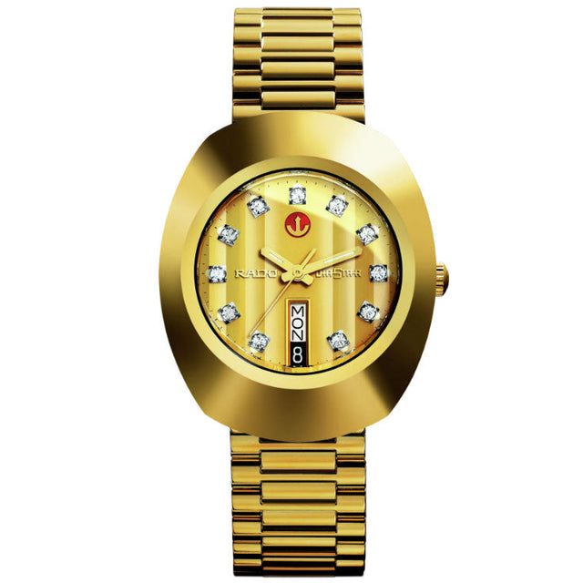 Rado DiaStar The Original Automatic Gold-Tone Dial and Stainless Steel Watch 35mm - R12413493