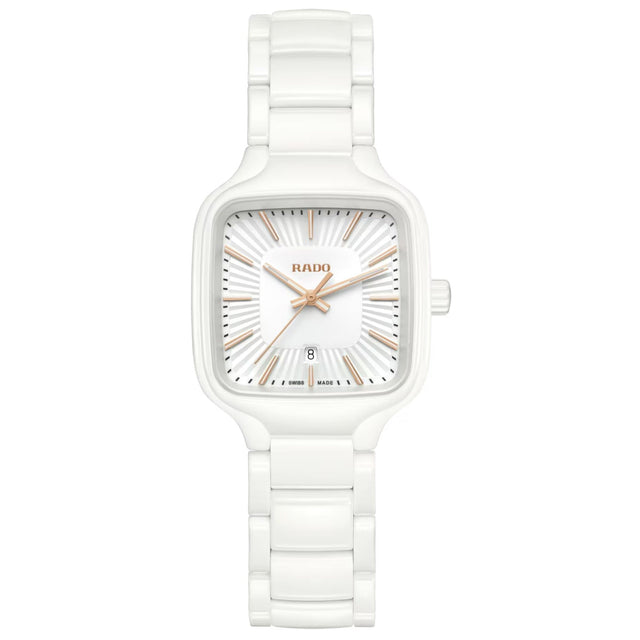 Rado True Square White Ceramic Watch | 29mm | R27072012