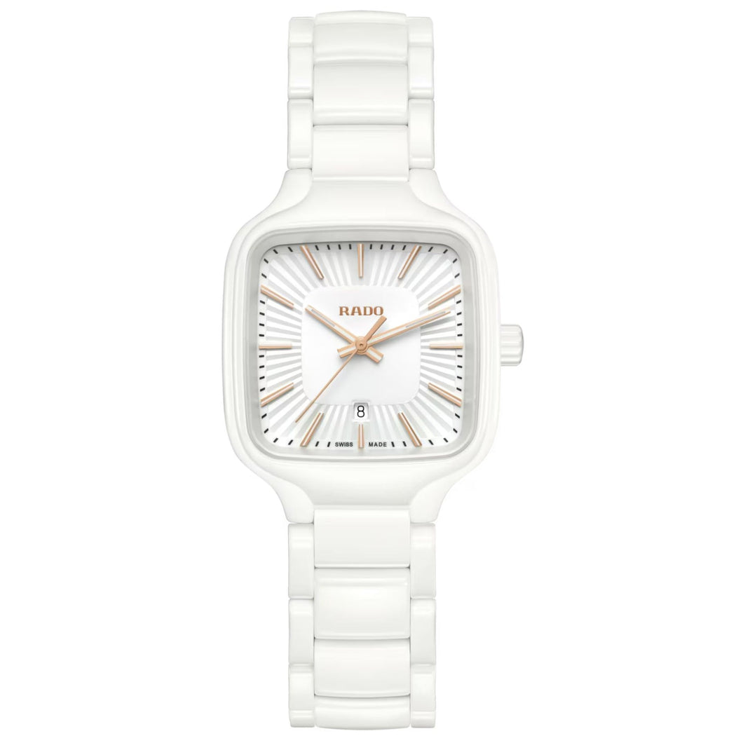 Rado True Square White Ceramic Watch | 29mm | R27072012