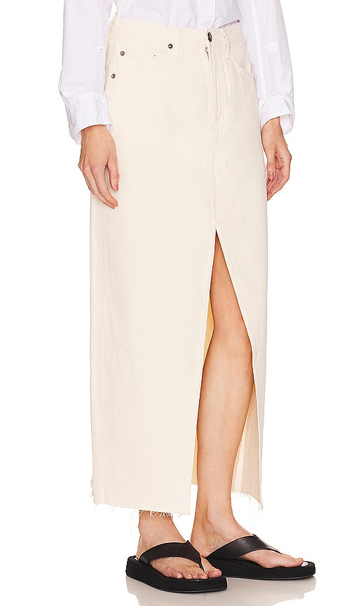 Rag & Bone Avery Maxi Skirt in Ivory