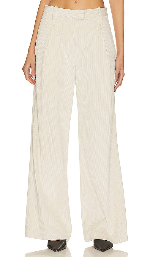 Rag & Bone Bennett Cord Pant in Ivory - Pantalon en velours côtelé Rag & Bone Bennett en ivoire - Rag & Bone Bennett 象牙色灯芯绒长裤 - Rag & Bone Bennett Cordhose in Elfenbein - Rag & Bone Bennett 코드 팬츠 - Pantaloni Rag & Bone Bennett Cord in avorio