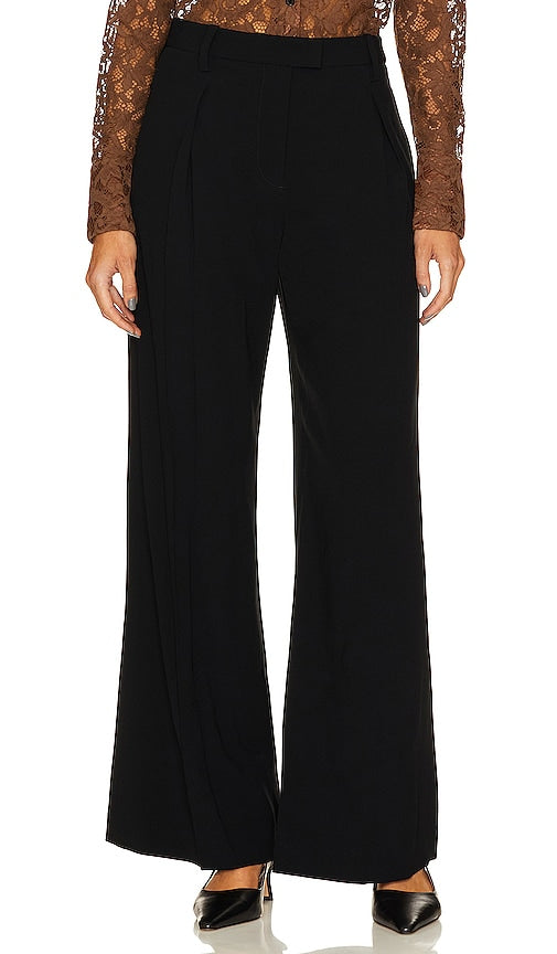 Rag & Bone Bennett Japanese Crepe Pant in Black - Rag & Bone Bennett - Pantalon en crêpe japonais noir - Rag & Bone Bennett 黑色日本绉纱长裤 - Rag & Bone Bennett Japanische Krepphose in Schwarz - Rag & Bone Bennett 재패니즈 크레이프 팬츠 - Pantaloni in crêpe giapponese Rag & Bone Bennett in nero