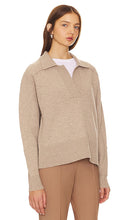 Rag & Bone Bridget Polo Sweater in Taupe