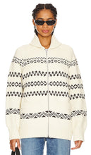 Rag & Bone Brooke Zip Up Sweater in Ivory
