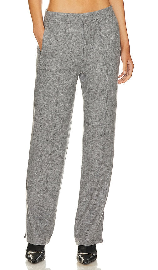 Rag & Bone Cameron Italian Wool Pant in Grey - Pantalon en laine italienne Rag & Bone Cameron en gris - Rag & Bone Cameron 灰色意大利羊毛长裤 - Rag & Bone Cameron italienische Wollhose in Grau - Rag & Bone Cameron 이탈리안 울 팬츠그레이 색상 - Pantaloni Rag & Bone Cameron in lana italiana in grigio