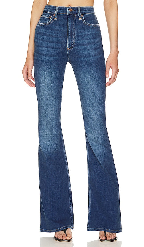 Rag & Bone Casey High-rise Flare Jean in Denim-Dark - Rag & Bone - Casey - Jean évasé taille haute en denim foncé - Rag & Bone Casey 深牛仔布高腰喇叭牛仔裤 - Rag & Bone Casey High-Rise Flare Jeans in Denim-Dunkel - Rag & Bone Casey 하이라이즈 플레어 진 - Jeans svasati a vita alta Casey Rag & Bone in denim-scuro