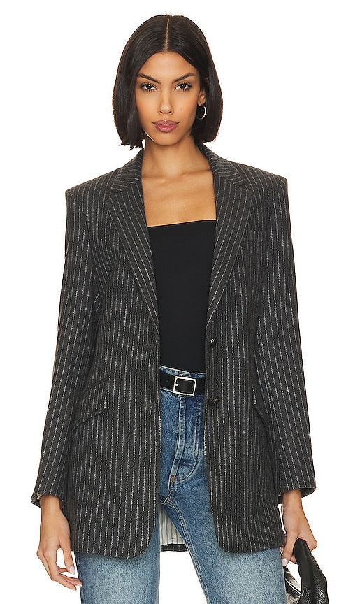 Rag & Bone Charles Italian Wool Blazer in Grey - Rag & Bone Charles - Blazer en laine italienne gris - Rag & Bone Charles 灰色意大利羊毛西装外套 - Rag & Bone Charles Blazer aus italienischer Wolle in Grau - Rag & Bone Charles 이탈리안 울 블레이저 그레이 색상 - Blazer in lana italiana Rag & Bone Charles in grigio