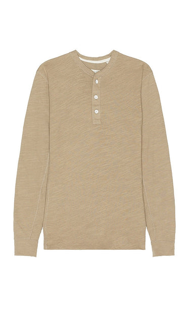 Rag & Bone Classic Henley in Taupe - Henley classique Rag & Bone en taupe - Rag & Bone 灰褐色经典亨利衫 - Klassischer Henley von Rag & Bone in Taupe - 래그앤본 클래식 헨리 토프 소재 - Henley classico Rag & Bone in grigio talpa