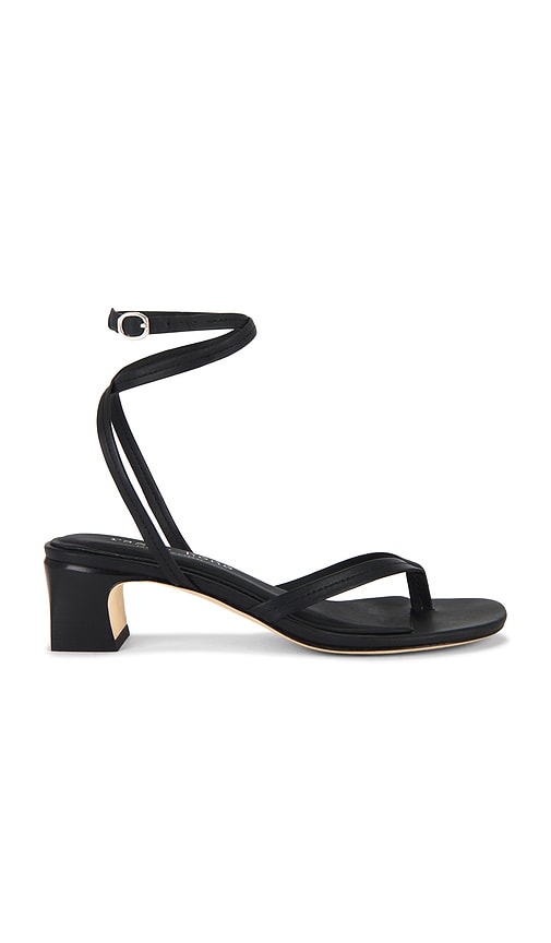 Rag & Bone Gemma Strappy Sandal in Black | Black Open Toe Heels for Women