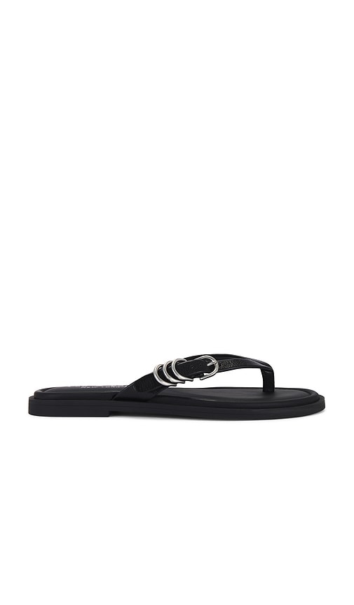 Rag & Bone Gia Thong Sandal in Black | Black Flip Flop Sandals for Women