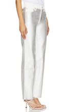 Rag & Bone Harlow Full Length Straight in Metallic Silver