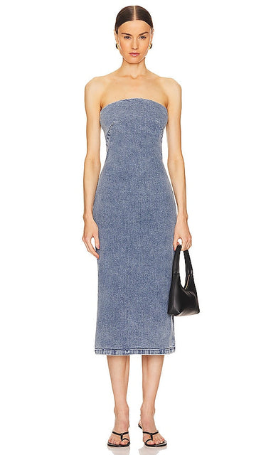 Rag & Bone Jasmine Dress in Blue - Robe Jasmine Rag & Bone en bleu - Rag & Bone 蓝色茉莉花连衣裙 - Rag & Bone Jasmine Kleid in Blau - Rag & Bone 자스민 드레스 - Abito Rag & Bone Jasmine in blu