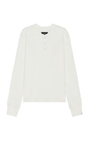 Rag & Bone Lightweight Waffle Henley in Ivory - Rag & Bone Henley gaufré léger en ivoire - Rag & Bone 象牙色轻质华夫格亨利衫 - Leichtes Waffel-Henley von Rag & Bone in Elfenbein - Rag & Bone 라이트웨이트 와플 헨리 아이보리 색상 - Henley leggero Waffle Rag & Bone in avorio