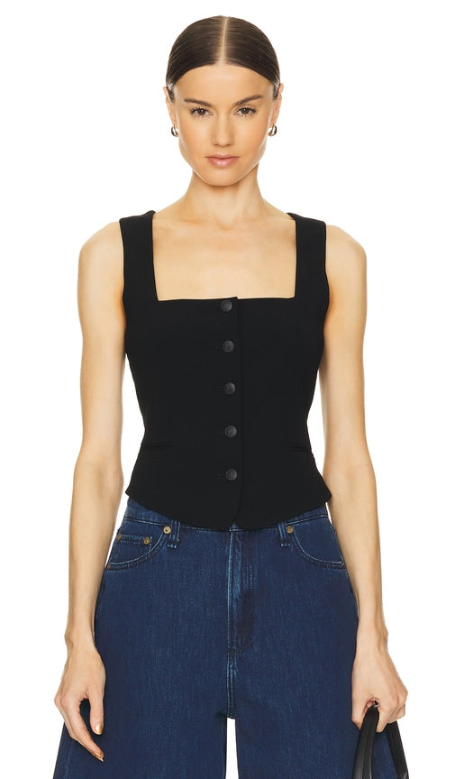 Rag & Bone Mariana Vest in Black - Rag & Bone - Mariana - Gilet noir - Rag & Bone Mariana 黑色背心 - Rag & Bone Mariana Weste in Schwarz - Rag & Bone 마리아나 조끼블랙 색상 - Gilet Mariana Rag & Bone in nero