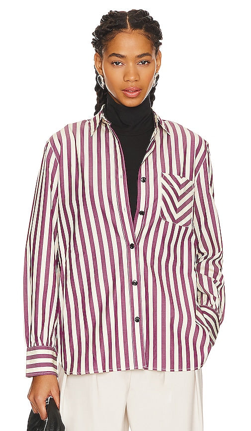 Rag & Bone Maxine Shirt in Purple - Chemise Rag & Bone Maxine en violet - Rag & Bone Maxine 紫色衬衫 - Rag & Bone Maxine Hemd in Lila - Rag & Bone 맥신 셔츠 - Camicia Maxine Rag & Bone in viola