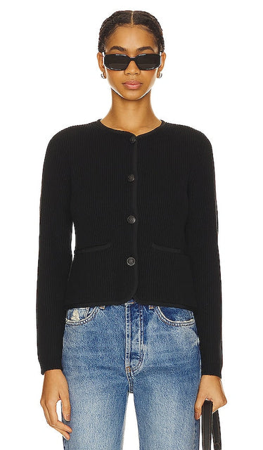Rag & Bone Nancy Cardigan in Black - Rag & Bone Nancy Cardigan en Noir - Rag & Bone Nancy 黑色开衫 - Rag & Bone Nancy Cardigan in Schwarz - Rag & Bone Nancy 가디건 블랙 색상 - Cardigan Nancy Rag & Bone in nero