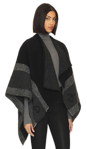 Rag & Bone RB Poncho in Black