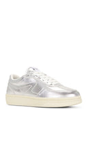 Rag & Bone Retro Court Sneaker in Metallic Silver