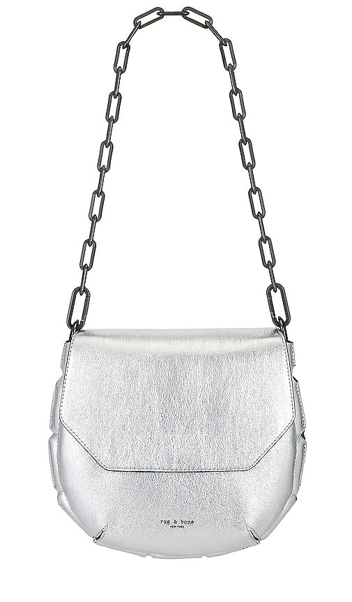 Rag & Bone Sadie Shoulder Bag in Metallic Silver - Sac à bandoulière Rag & Bone Sadie en argent métallisé - Rag & Bone Sadie 金属银色单肩包 - Rag & Bone Sadie Umhängetasche in Metallic-Silber - Rag & Bone 새디 숄더백 메탈릭 실버 소재 - Borsa a tracolla Sadie Rag & Bone in argento metallizzato