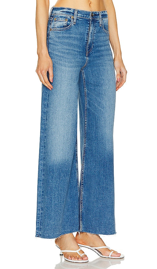 Rag & Bone Sofie Crop Wide Leg in Blue