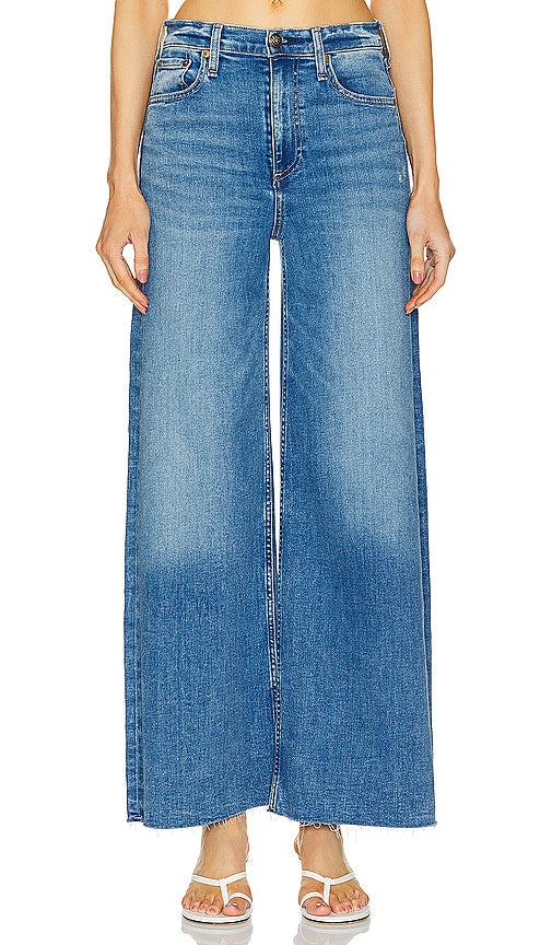 Rag & Bone Sofie Crop Wide Leg in Blue - Rag & Bone Sofie - Coupe large et courte - Bleu - Rag & Bone Sofie 蓝色九分阔腿裤 - Rag & Bone Sofie Crop Wide Leg in Blau - Rag & Bone Sofie 크롭 와이드 레그 블루 색상 - Rag & Bone Sofie Crop gamba larga in blu