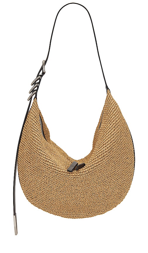 Rag & Bone Spire Straw Hobo in Tan - Hobo en paille Rag & Bone Spire en beige - Rag & Bone Spire 黄褐色稻草半月形包 - Rag & Bone Spire Stroh-Hobo in Hellbraun - Rag & Bone Spire 스트로 호보 탄 소재 - Hobo in paglia Rag & Bone Spire color marrone chiaro
