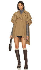 Rag & Bone Trench Poncho in Olive