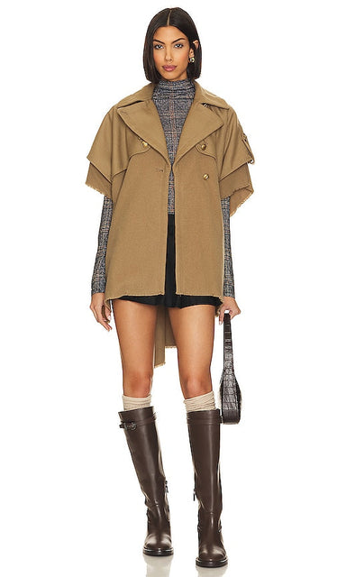 Rag & Bone Trench Poncho in Olive - Poncho trench Rag & Bone en olive - Rag & Bone 橄榄色风衣斗篷 - Rag & Bone Trench-Poncho in Oliv - Rag & Bone 트렌치 판초 - Poncho Trench Rag & Bone in verde oliva