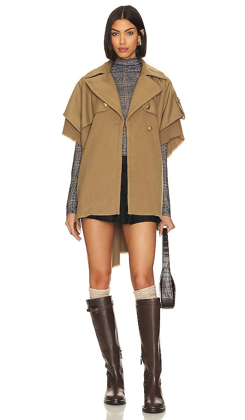 Rag & Bone Trench Poncho in Olive - Poncho trench Rag & Bone en olive - Rag & Bone 橄榄色风衣斗篷 - Rag & Bone Trench-Poncho in Oliv - Rag & Bone 트렌치 판초 - Poncho Trench Rag & Bone in verde oliva