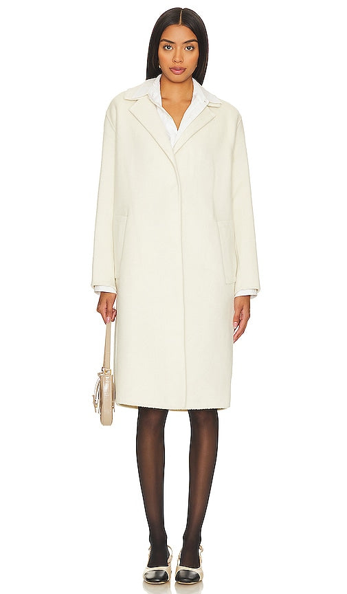Rails Lore Overcoat in Ivory