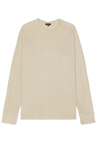 Rails Rheese Long Sleeve Tee in Beige - Rails Rheese - T-shirt à manches longues en beige - Rails Rheese 米色长袖 T 恤 - Rails Rheese Langarm-T-Shirt in Beige - Rails Rheese 긴팔 티셔츠 베이지색 - T-shirt a maniche lunghe Rails Rheese in beige