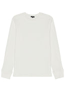 Rails Wade Long Sleeve Tee in White - Rails Wade - T-shirt à manches longues en blanc - Rails Wade 白色长袖 T 恤 - Rails Wade Langarm-T-Shirt in Weiß - Rails Wade 긴팔 티셔츠 화이트 색상 - T-shirt a maniche lunghe Rails Wade in bianco