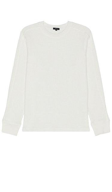 Rails Wade Long Sleeve Tee in White - Rails Wade - T-shirt à manches longues en blanc - Rails Wade 白色长袖 T 恤 - Rails Wade Langarm-T-Shirt in Weiß - Rails Wade 긴팔 티셔츠 화이트 색상 - T-shirt a maniche lunghe Rails Wade in bianco