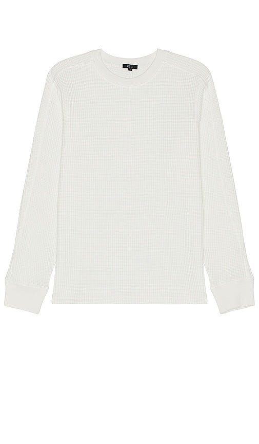 Rails Wade Long Sleeve Tee in White - Rails Wade - T-shirt à manches longues en blanc - Rails Wade 白色长袖 T 恤 - Rails Wade Langarm-T-Shirt in Weiß - Rails Wade 긴팔 티셔츠 화이트 색상 - T-shirt a maniche lunghe Rails Wade in bianco