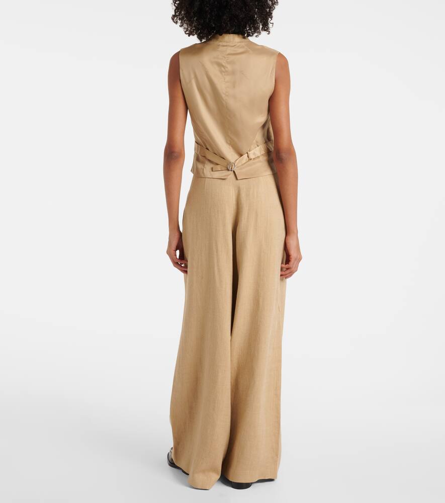 Ralph Lauren Collection Jaiden silk and linen vest