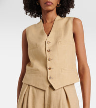 Ralph Lauren Collection Jaiden silk and linen vest