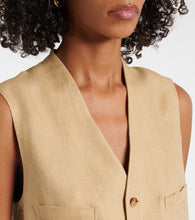 Ralph Lauren Collection Jaiden silk and linen vest