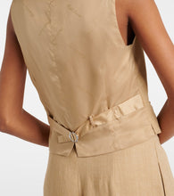 Ralph Lauren Collection Jaiden silk and linen vest