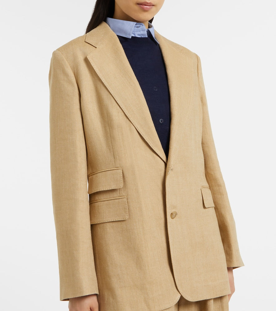 Ralph Lauren Collection Russel silk and linen blazer