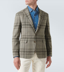 Ralph Lauren Purple Label Checked wool blazer