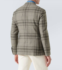 Ralph Lauren Purple Label Checked wool blazer