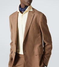 Ralph Lauren Purple Label Single-breasted silk and linen blazer