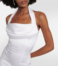 Rasario Bridal halterneck satin gown