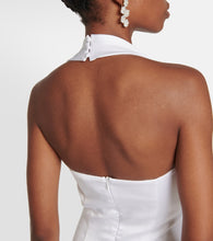 Rasario Bridal halterneck satin gown