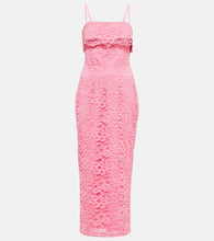 Rasario Bustier floral lace midi dress. Rasario 紧身胸衣花卉蕾丝中长连衣裙