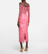 Rasario Corset lace midi dress
