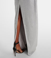 Rasario Crystal-embellished chiffon gown