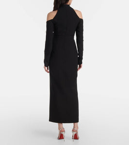 Rasario Crystal-embellished cr√É¬™pe midi dress