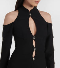 Rasario Crystal-embellished cr√É¬™pe midi dress