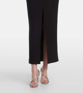 Rasario Crystal-embellished cr√É¬™pe midi dress